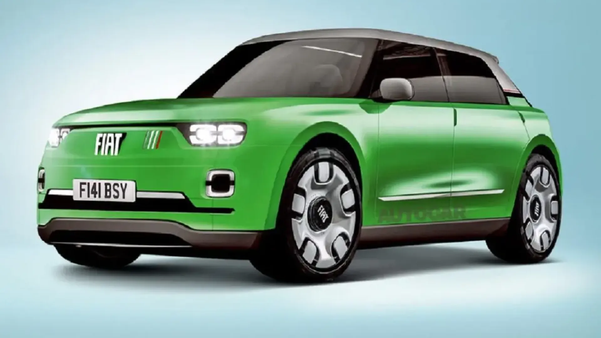 Fiat Panda Elettrica Render