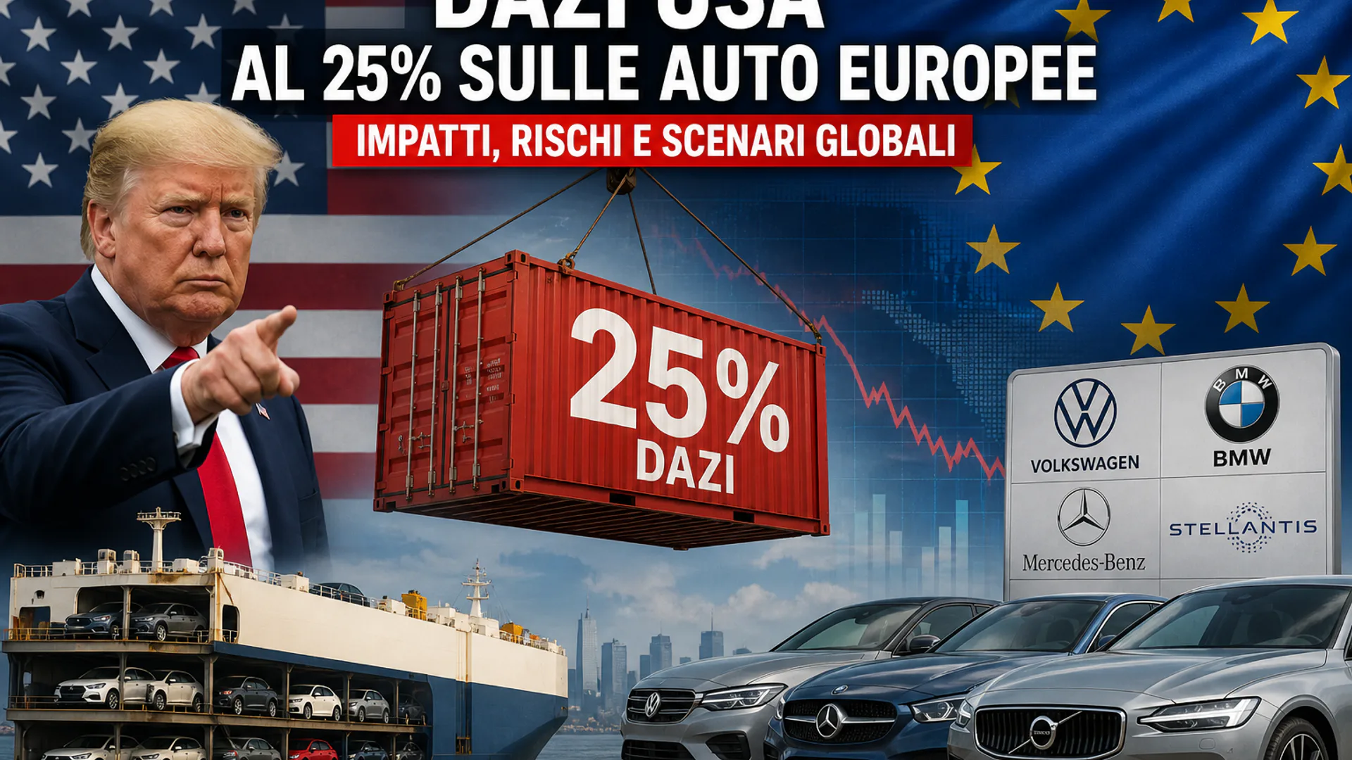 Dazi USA al 25% auto UE