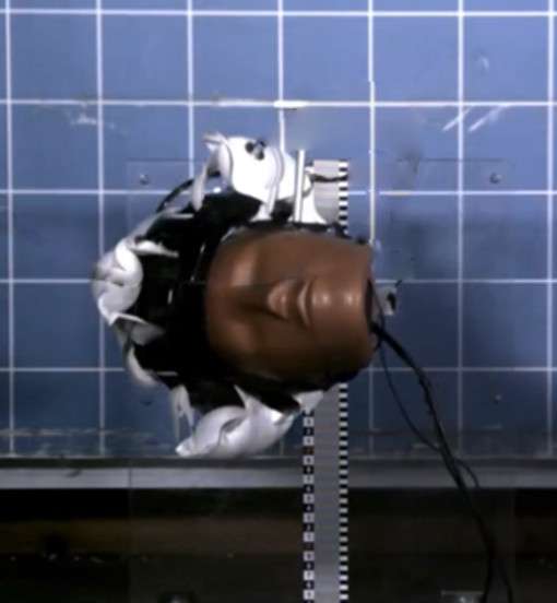 Casco bici con airbag test