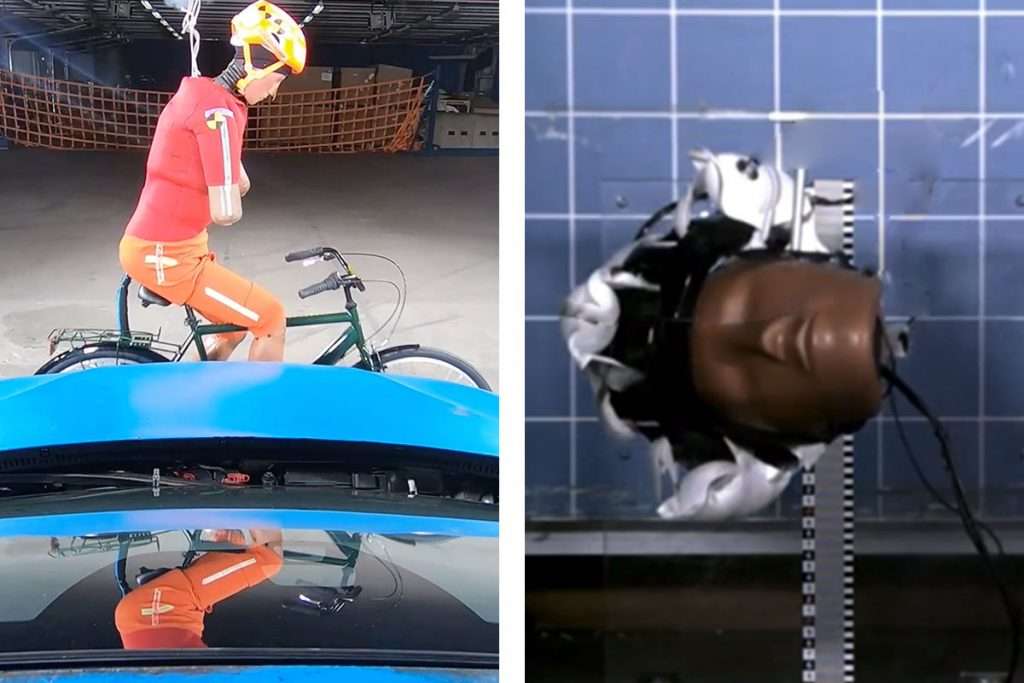 Casco bici con airbag test