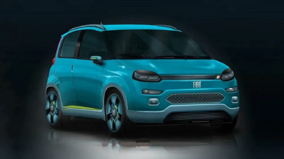 Fiat Panda Elettrica Render Anteriore