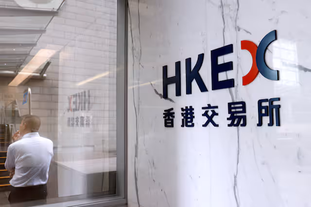 Il logo del Hong Kong Exchanges & Clearing Ltd, la principale Borsa valori cinese | Elettronauti.it