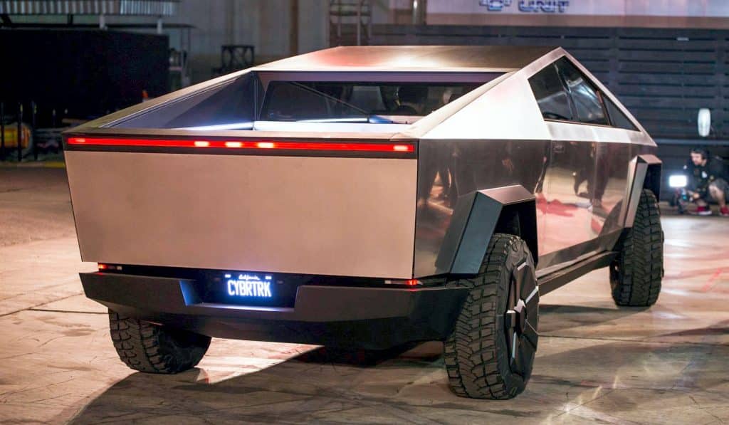 Tesla Cybertruck Posteriore