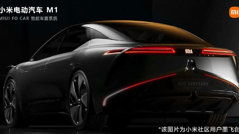 Xiaomi Car Render Posteriore