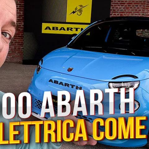 Copertina del video dedicato alla prova in pista e su strada della Abarth 500e Scorpionissima