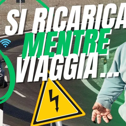 Copertina del video sulla ricarica wireless statica e dinamica sperimentata all’Arena del Futuro di Brebemi