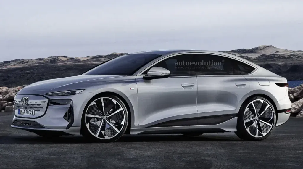 Audi A4 e-tron render laterale | Elettronauti.it