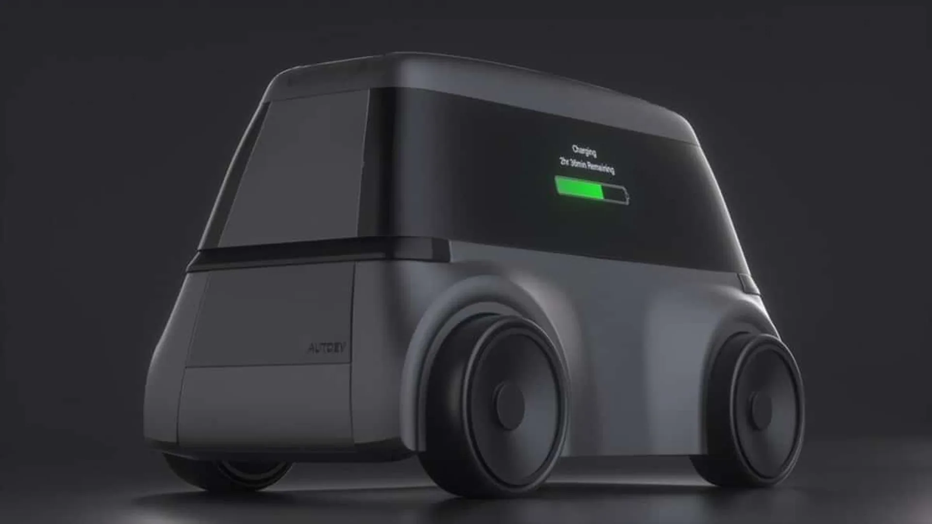 Il robot mobile carica le auto elettriche nei parcheggi
