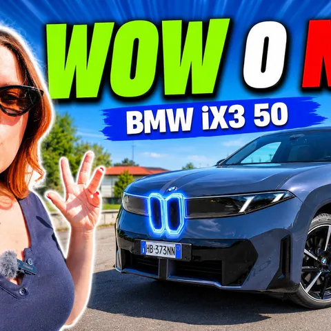 Copertina del video dedicato alla prova della BMW iX3 50 su piattaforma Neue Klasse