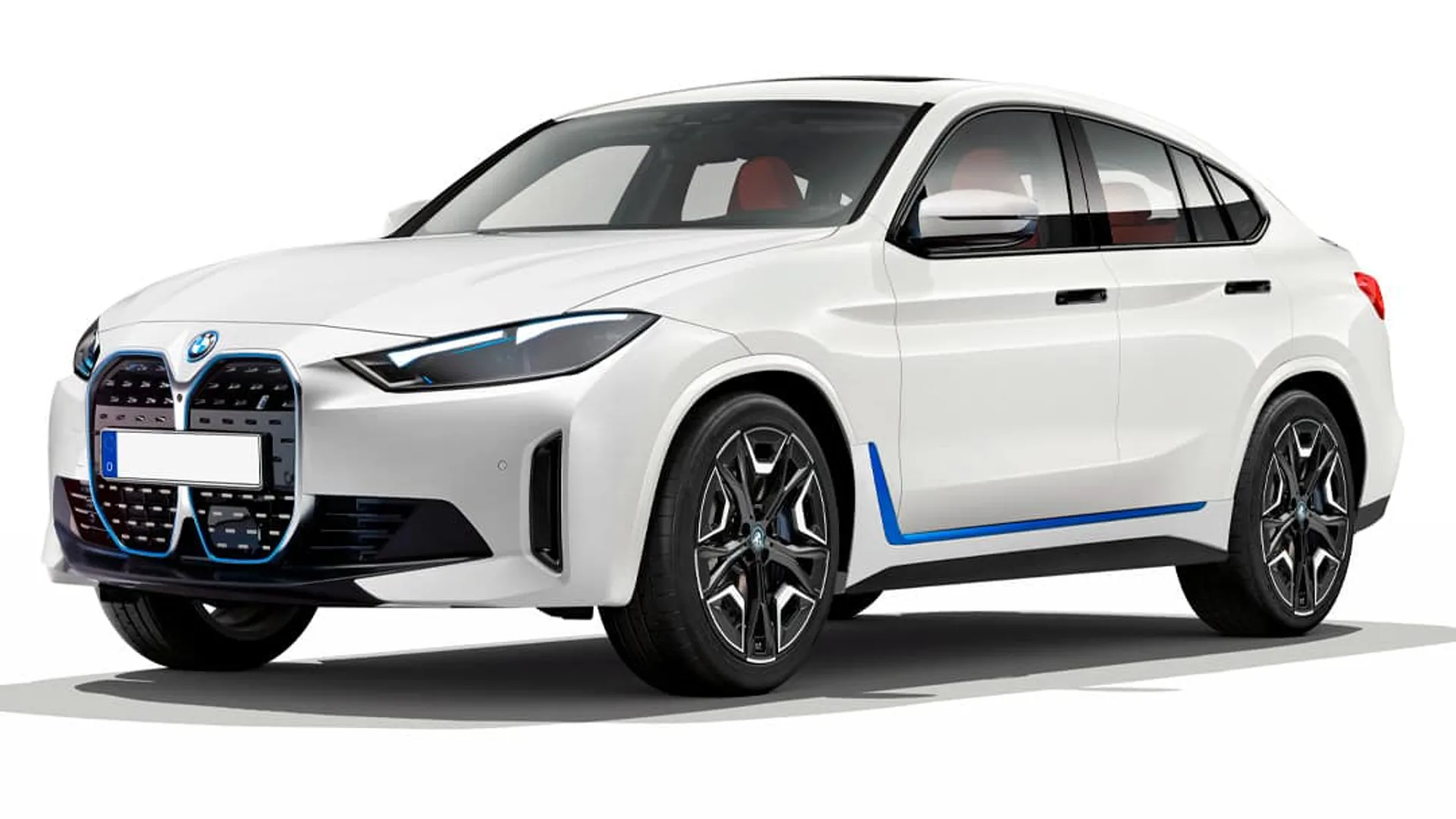 BMW iX4 render anteriore