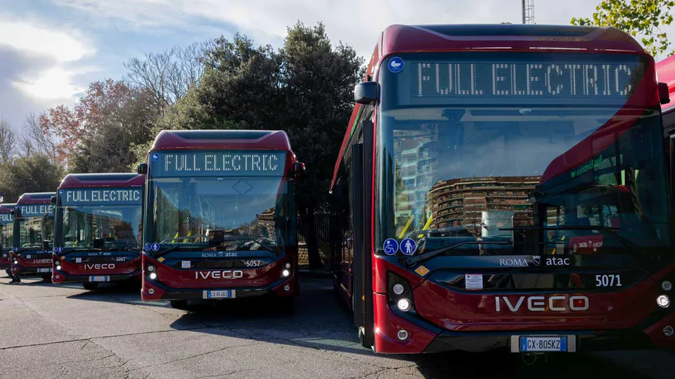 Roma nuovi bus elettrici