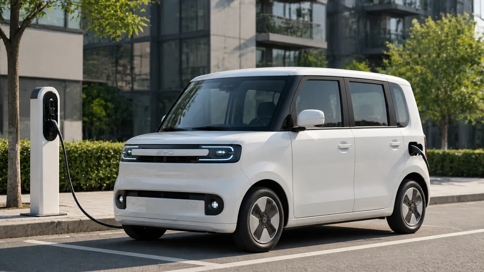 La BYD Racco, microcar elettrica sviluppata secondo gli standard giapponesi delle kei car