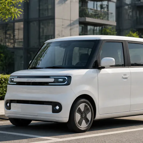 La BYD Racco, microcar elettrica sviluppata secondo gli standard giapponesi delle kei car
