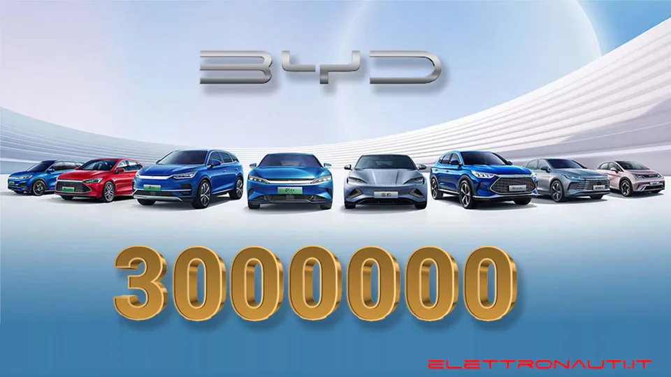 BYD Build Your Dream - 3 milioni di vetture elettriche prodotte