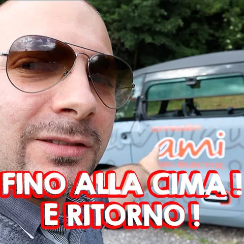 Copertina del video dedicato alla prova in salita della Citroën Ami sul Monte Maddalena
