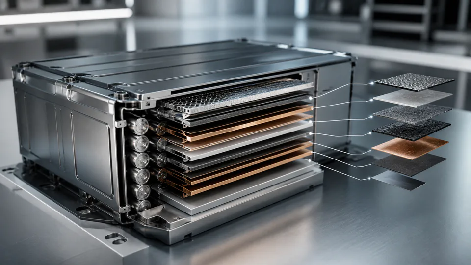 Tema del collettore di corrente in titanio studiato per batterie al piombo bipolari