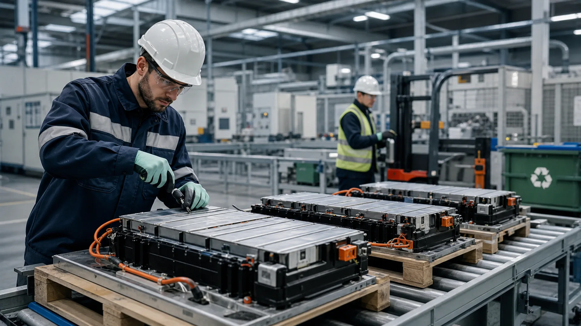 Contenitore per il trasporto regolamentato di più batterie EV danneggiate