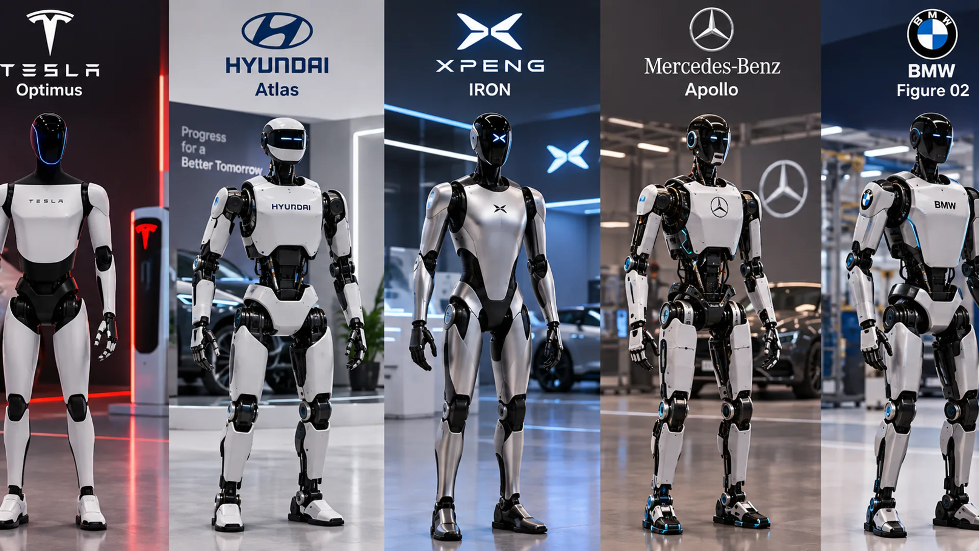 I modelli di robot umanoidi in progettazione dalle case auto