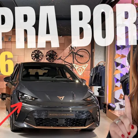 Copertina del video dedicato alla nuova Cupra Born, alle versioni elettriche e all'autonomia fino a 600 km