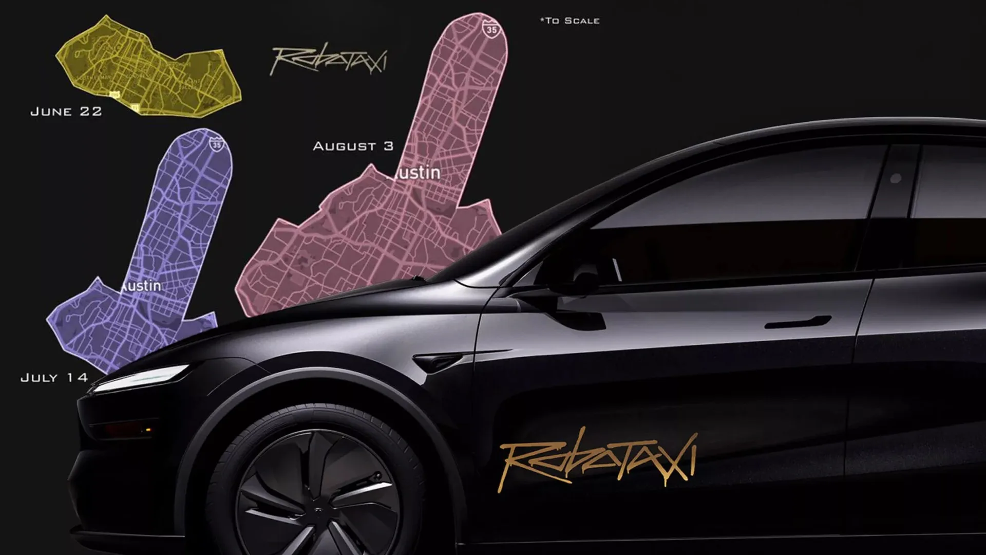 mappa Flotta Robotaxi Tesla Austin