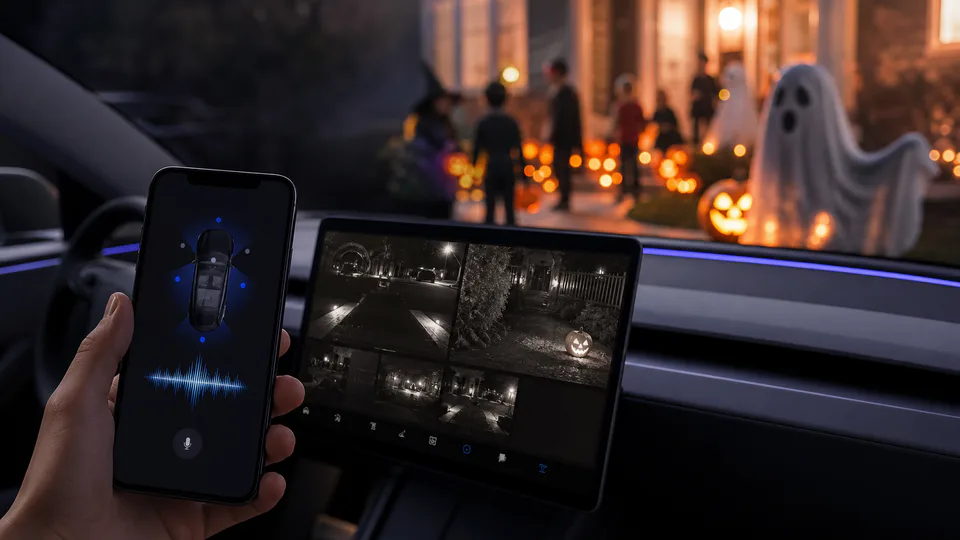 Le funzioni a tema Halloween introdotte con la versione 4.61.6 dell’app Tesla