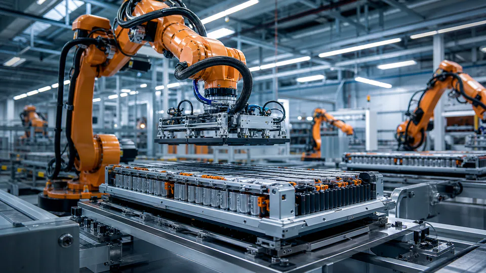 Produzione dei pacchi batteria BMW Gen6 nello stabilimento bavarese di Irlbach-Straßkirchen