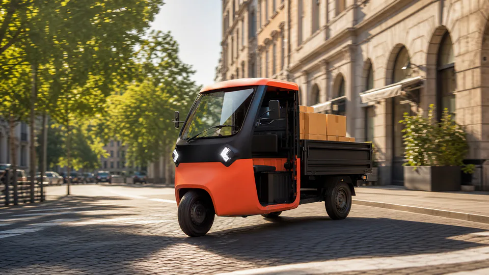 Fiat Tris, micro-veicolo commerciale elettrico a tre ruote per la logistica urbana