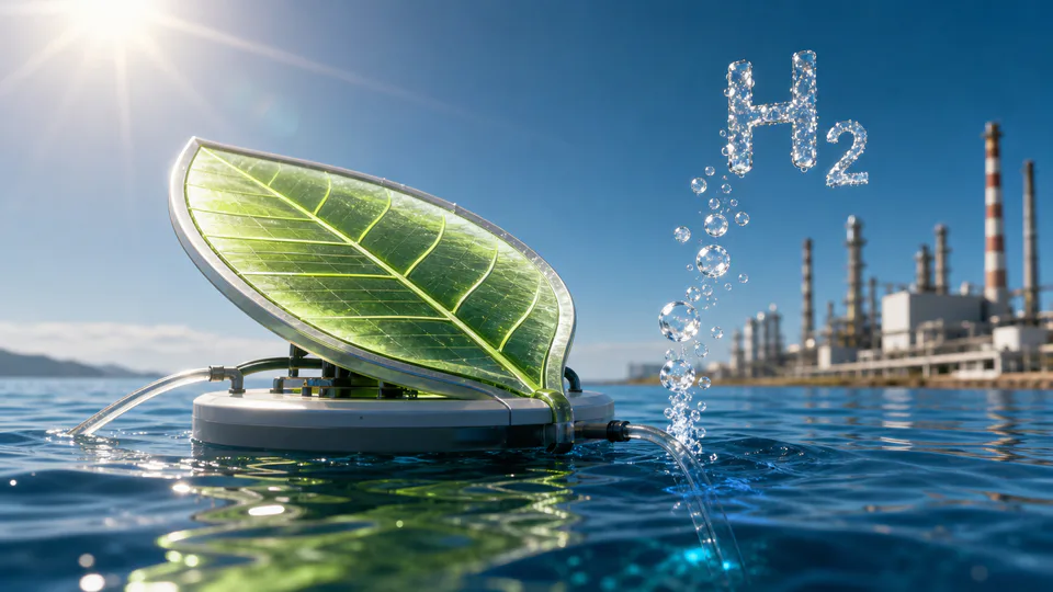 Dispositivo solare per produrre idrogeno e degradare idrazina nell’acqua di mare contaminata