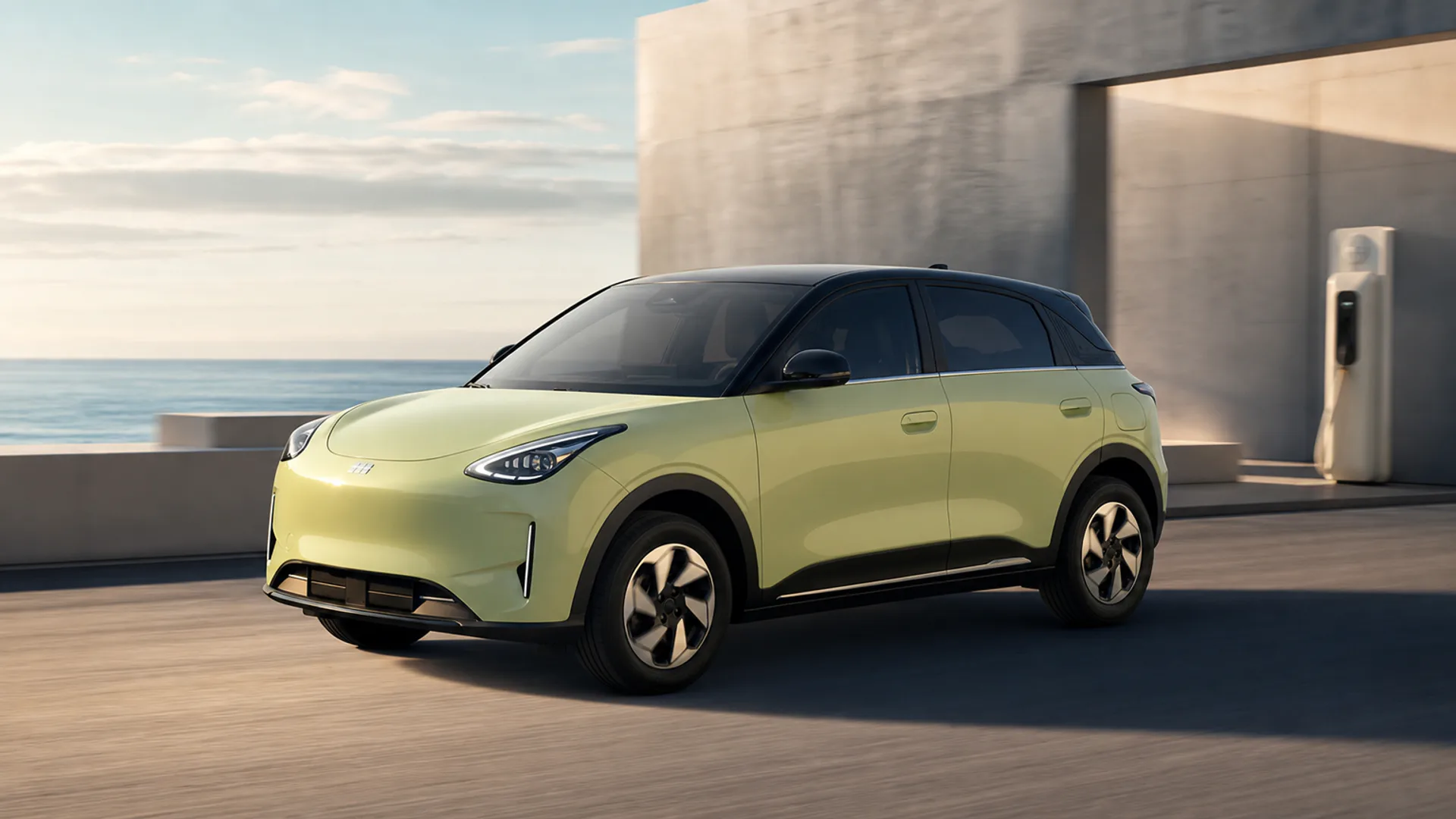 Geely E2 elettrica, proposta con due motori e batterie LFP da 35,35 o 47,14 kWh