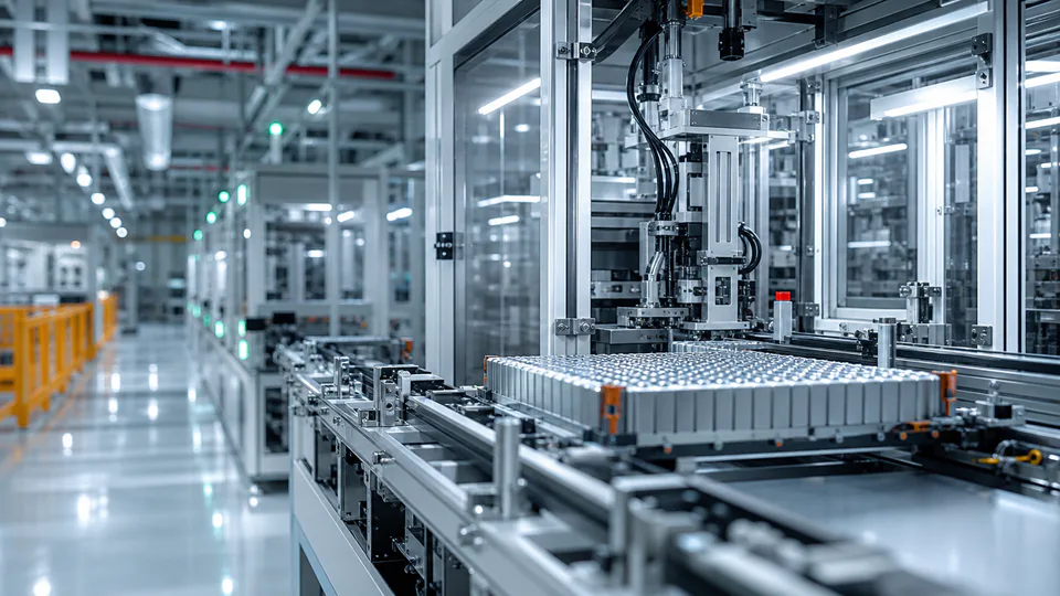 Lo stabilimento CATL di Debrecen durante la fase di prova delle linee per celle batteria