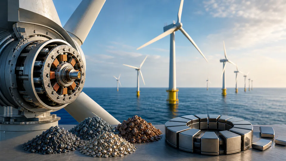 Eolico offshore e fabbisogno di terre rare nei piani europei per le energie rinnovabili