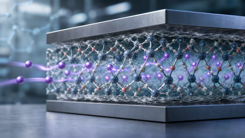 Tema di ricerca su ZnBTCA, elettrolita MOF flessibile per batterie allo stato solido