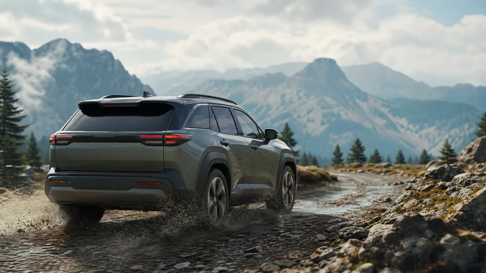 Subaru E-Outback elettrica con due motori e trazione integrale
