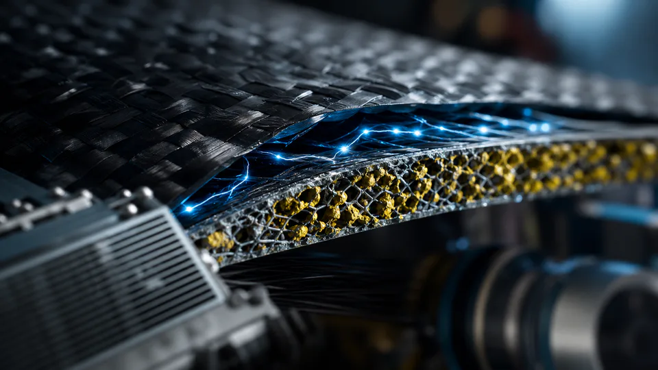 Ricerca sulle batterie strutturali allo zinco integrate in compositi di fibra di carbonio