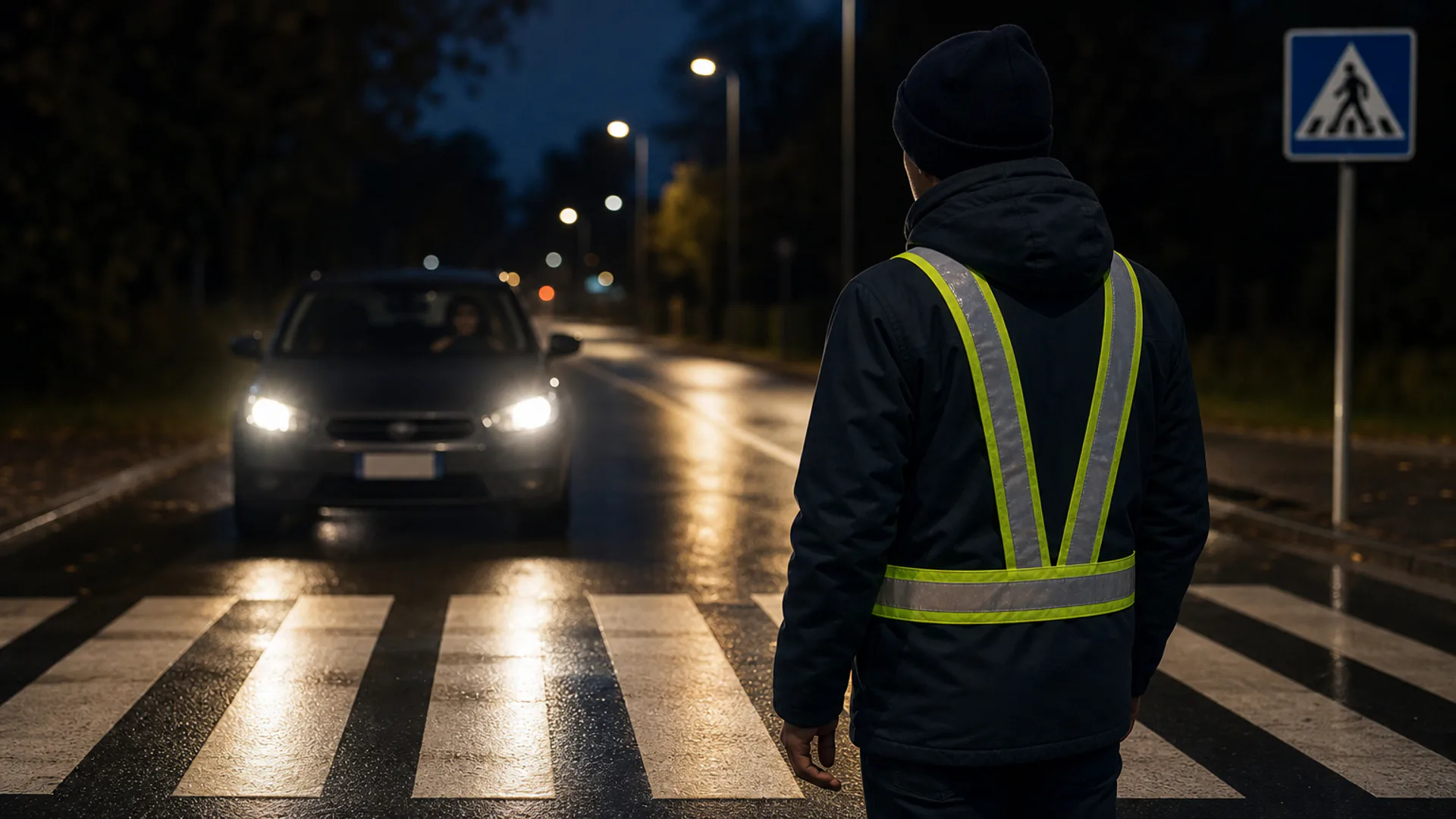 Nuove regole previste dal Codice della Strada per attraversamenti pedonali e visibilità notturna