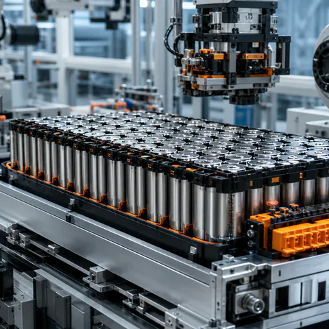 Produzione delle batterie BMW Gen6 con celle cilindriche nello stabilimento cinese di Shenyang