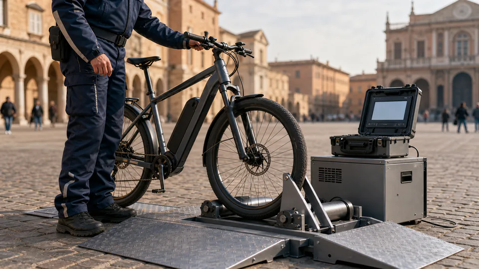 Controlli con il Dynostar sulle caratteristiche tecniche delle biciclette elettriche a Parma