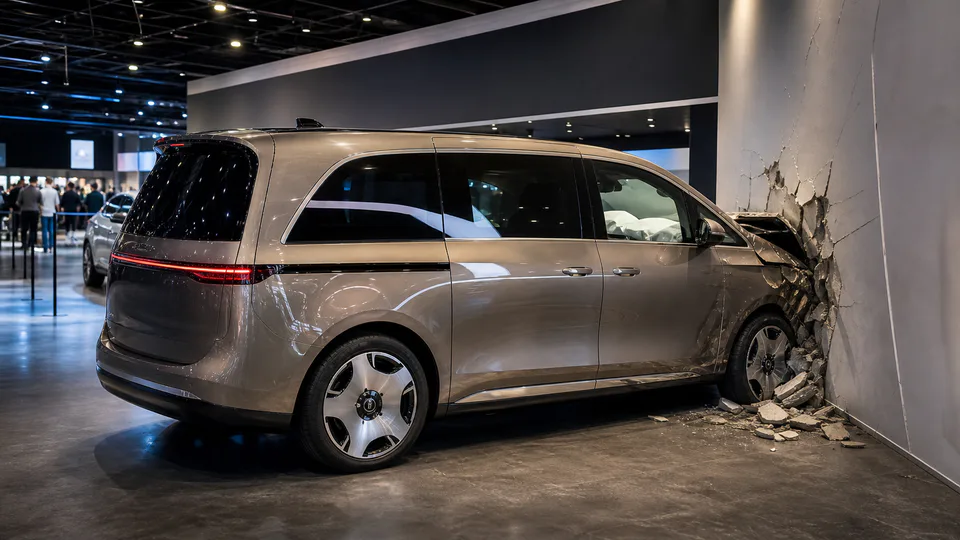 Mercedes VLE al centro dell’episodio avvenuto durante il Salone dell’Auto di Parigi