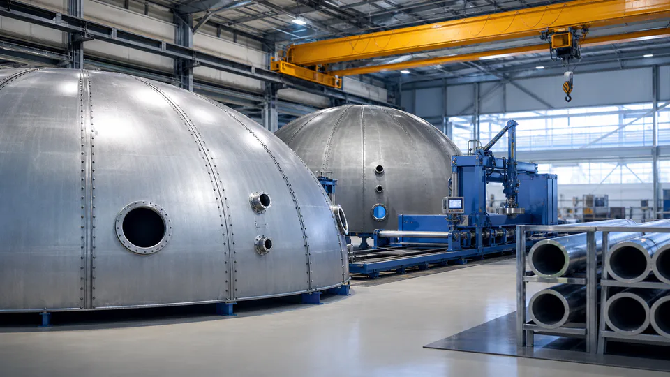Il tema industriale del nuovo stabilimento Energy Dome per la produzione dei componenti della CO₂ Battery