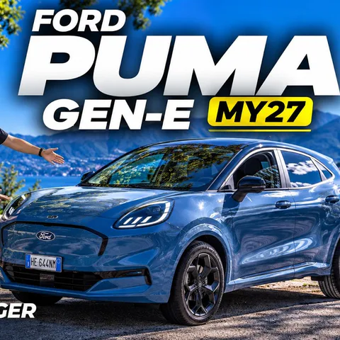 Copertina del video dedicato alla prova dei consumi e dell’autonomia della Ford Puma Gen-E Model Year 2027