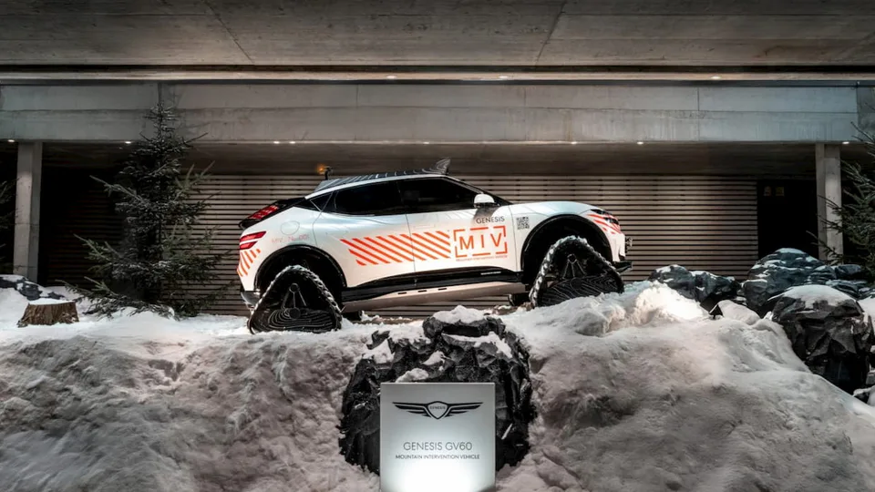La Genesis GV60 MIV è un'auto elettrica che scala le montagne