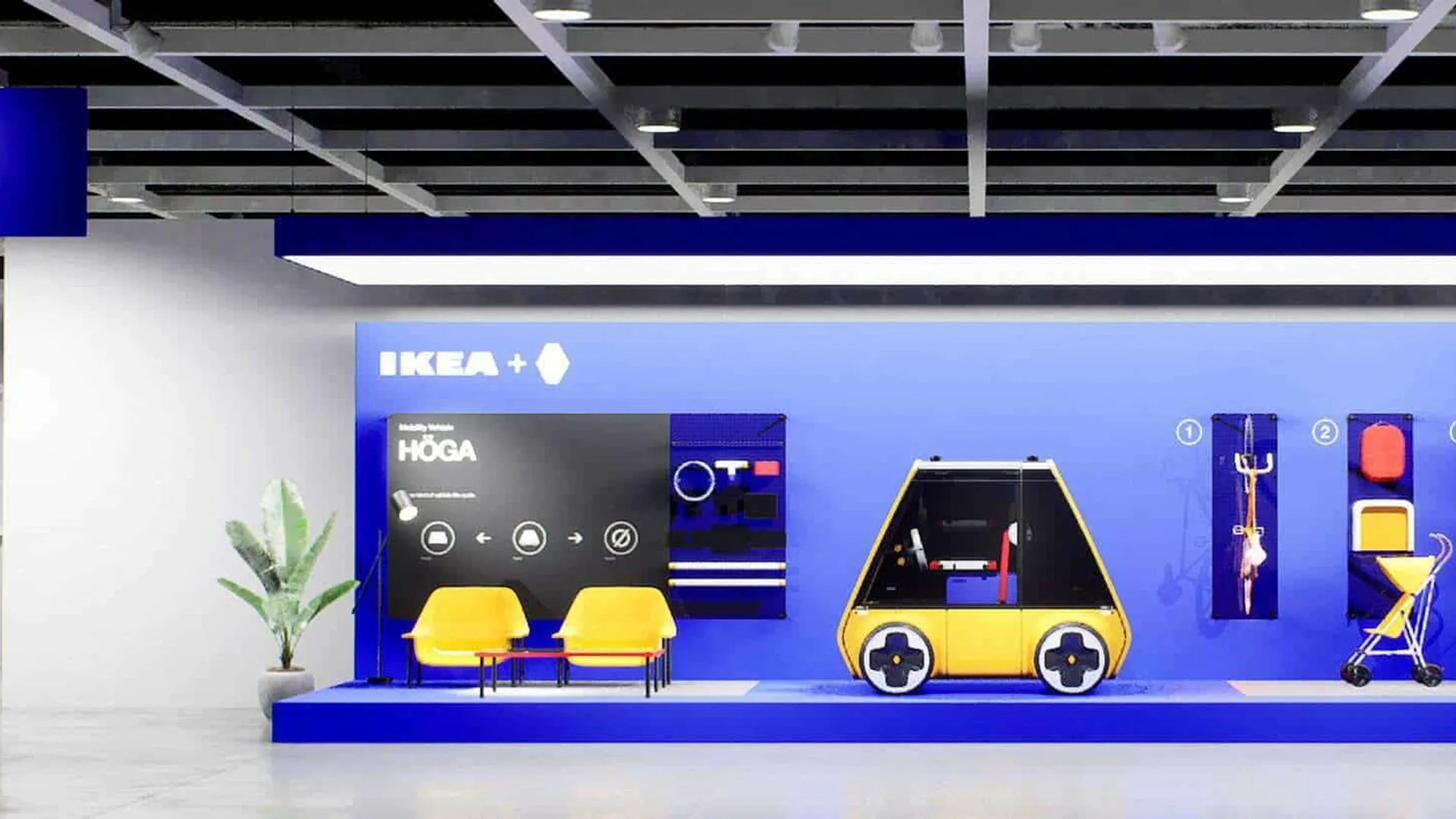 auto elettrica ikea hoga vista laterale