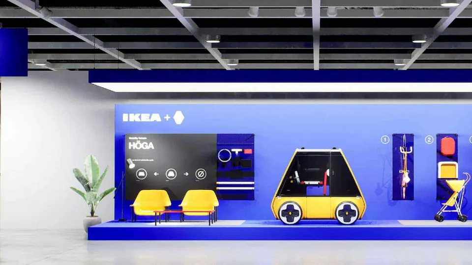 auto elettrica ikea hoga vista laterale