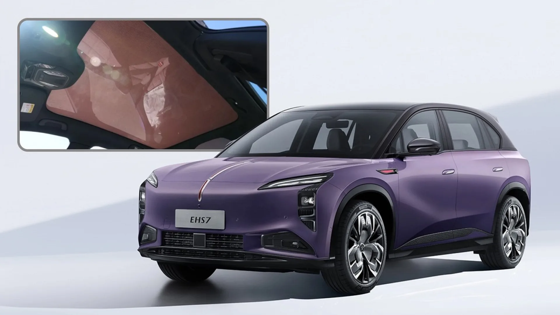 Hongqi EHS7: tetto solare in perovskite da 400 kWh