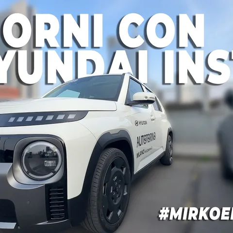 Copertina del video dedicato alla prova della Hyundai Inster tra città, autostrada e ricarica