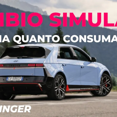 Copertina del test sui consumi della Hyundai Ioniq 5 N con cambio simulato e guida elettrica One Pedal