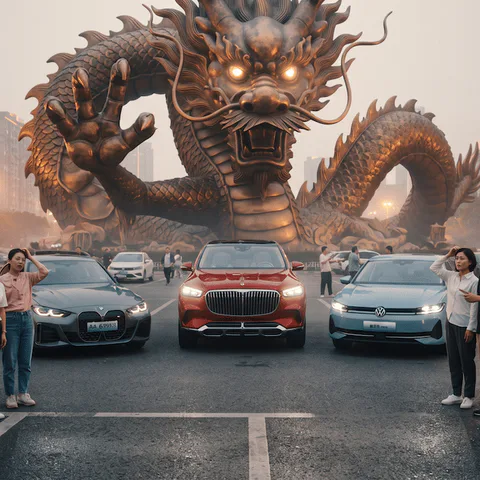 Crolla la produzione di auto tedesche in Cina