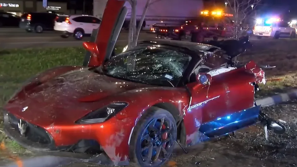 Incidente Maserati MC20 Cielo - Fonte YouTube - Autore video Scott Engle