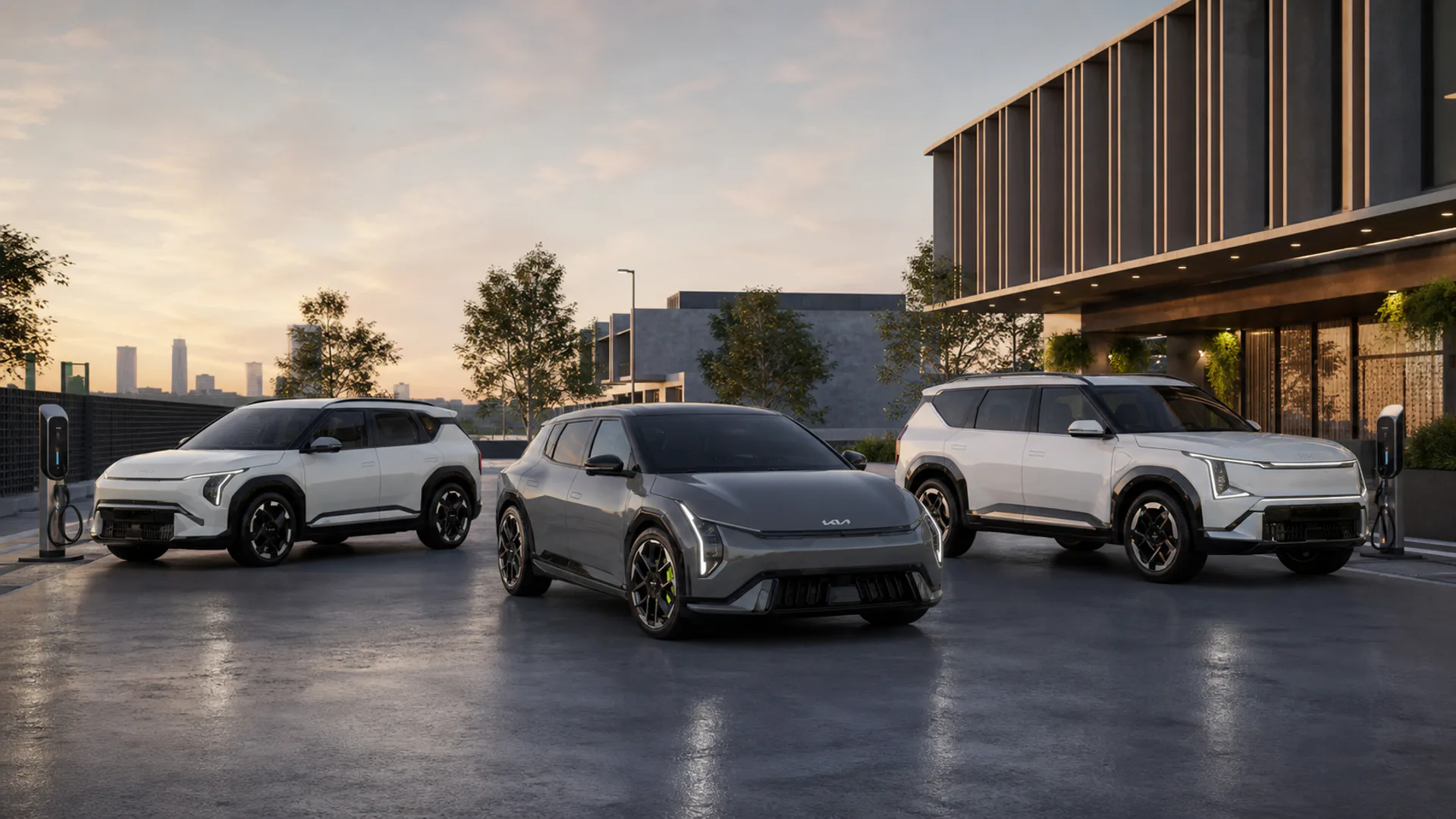 Le nuove Kia EV3 GT, EV4 GT ed EV5 GT con doppio motore elettrico e trazione integrale