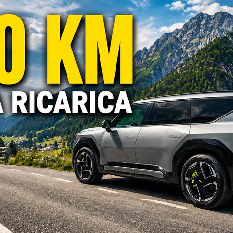 Copertina del video sulla prova di autonomia della Kia EV9 GT da Monaco di Baviera a Milano